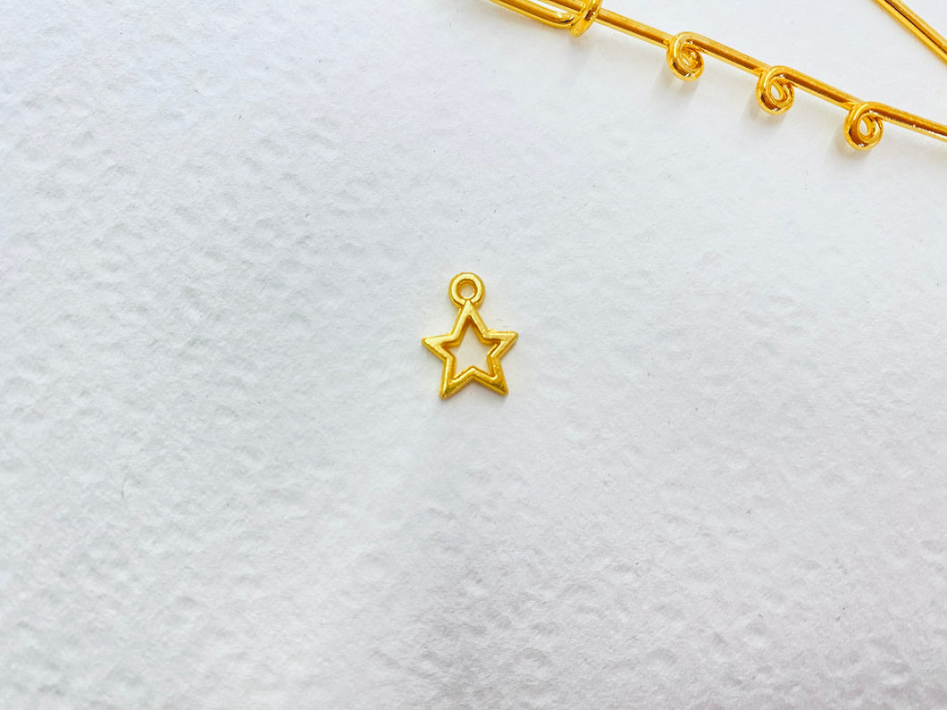 Gold Star Charm